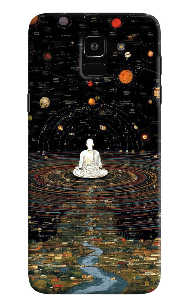 Space Monk Samsung J6 Hard Case Back Cover by Casekaro