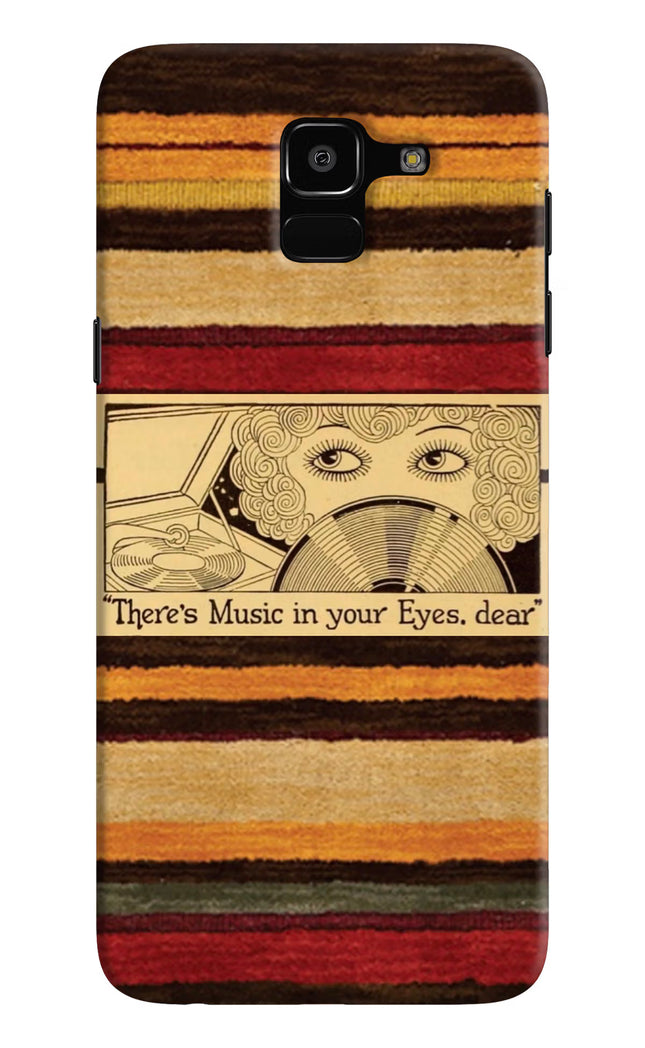 Vinyl Stripes Samsung J6 Hard Case Back Cover by Casekaro