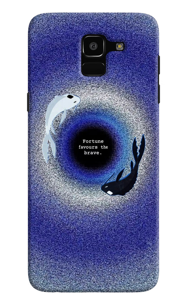 Dark Koi Samsung J6 Hard Case Back Cover by Casekaro