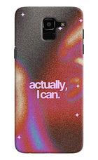 Pink Aura Samsung J6 Back Cover