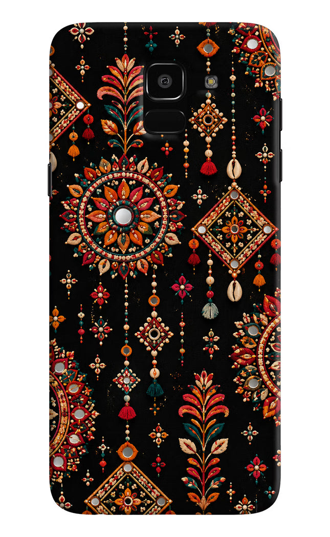 Boho Noir Samsung J6 Hard Case Back Cover by Casekaro