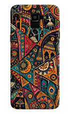 Folk Print Samsung J6 Back Cover