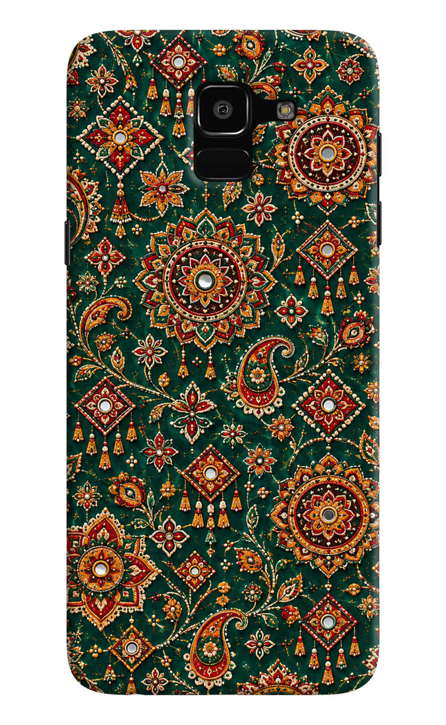 Green Pataka Samsung J6 Hard Case Back Cover by Casekaro