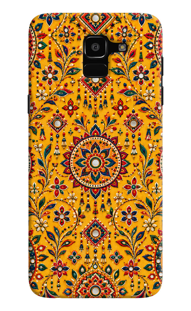 Sunlit Aura Samsung J6 Hard Case Back Cover by Casekaro