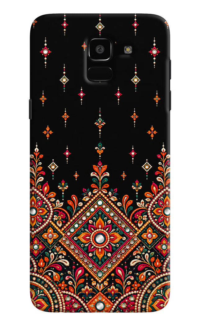 Noir Mehfil Samsung J6 Hard Case Back Cover by Casekaro