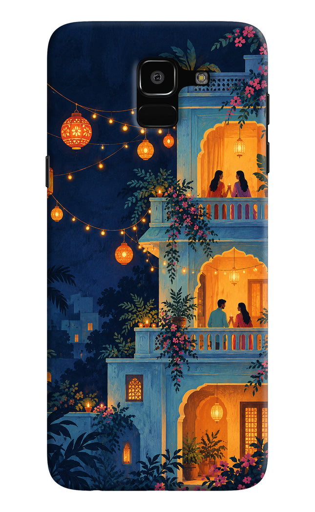 Balcony Glow Samsung J6 Hard Case Back Cover by Casekaro