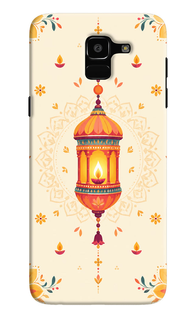 Golden Lantern Samsung J6 Hard Case Back Cover by Casekaro
