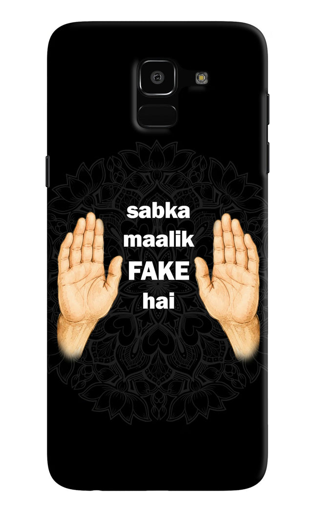 Sabka Malik Fake Samsung J6 Hard Case Back Cover by Casekaro