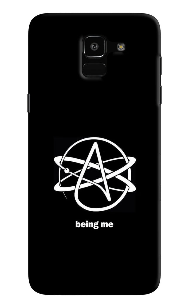 Atheist Symbol Samsung J6 Hard Case Back Cover by Casekaro