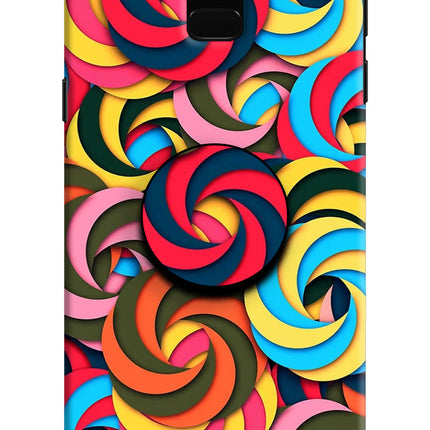 Spiral Pattern Samsung J6 Pop Case by Casekaro
