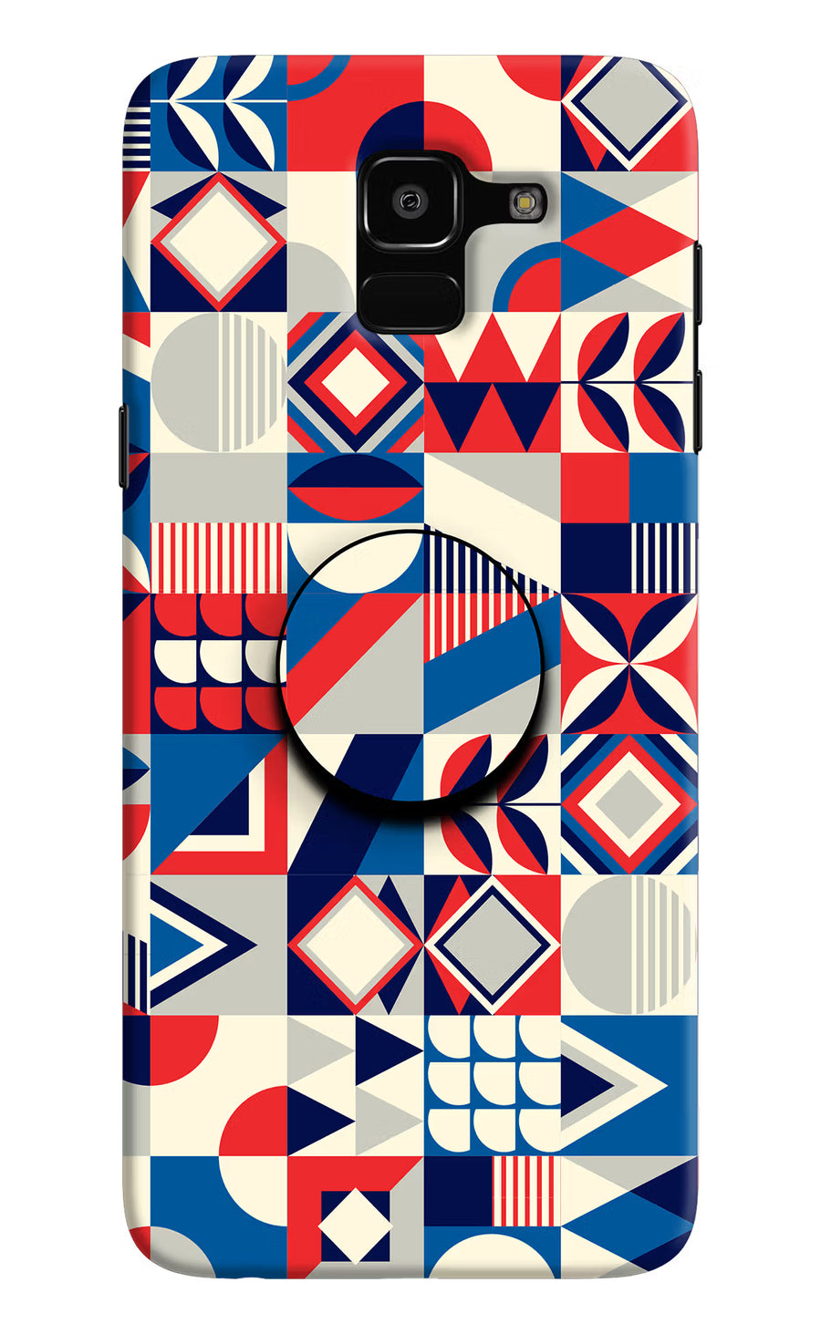 Colorful Pattern Samsung J6 Pop Case, Hard case