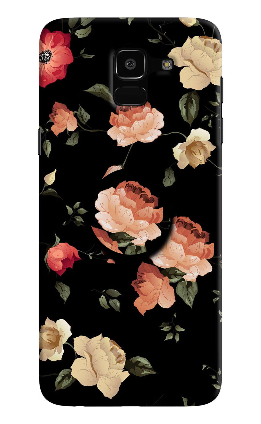 Flowers Samsung J6 Pop Case, Hard case