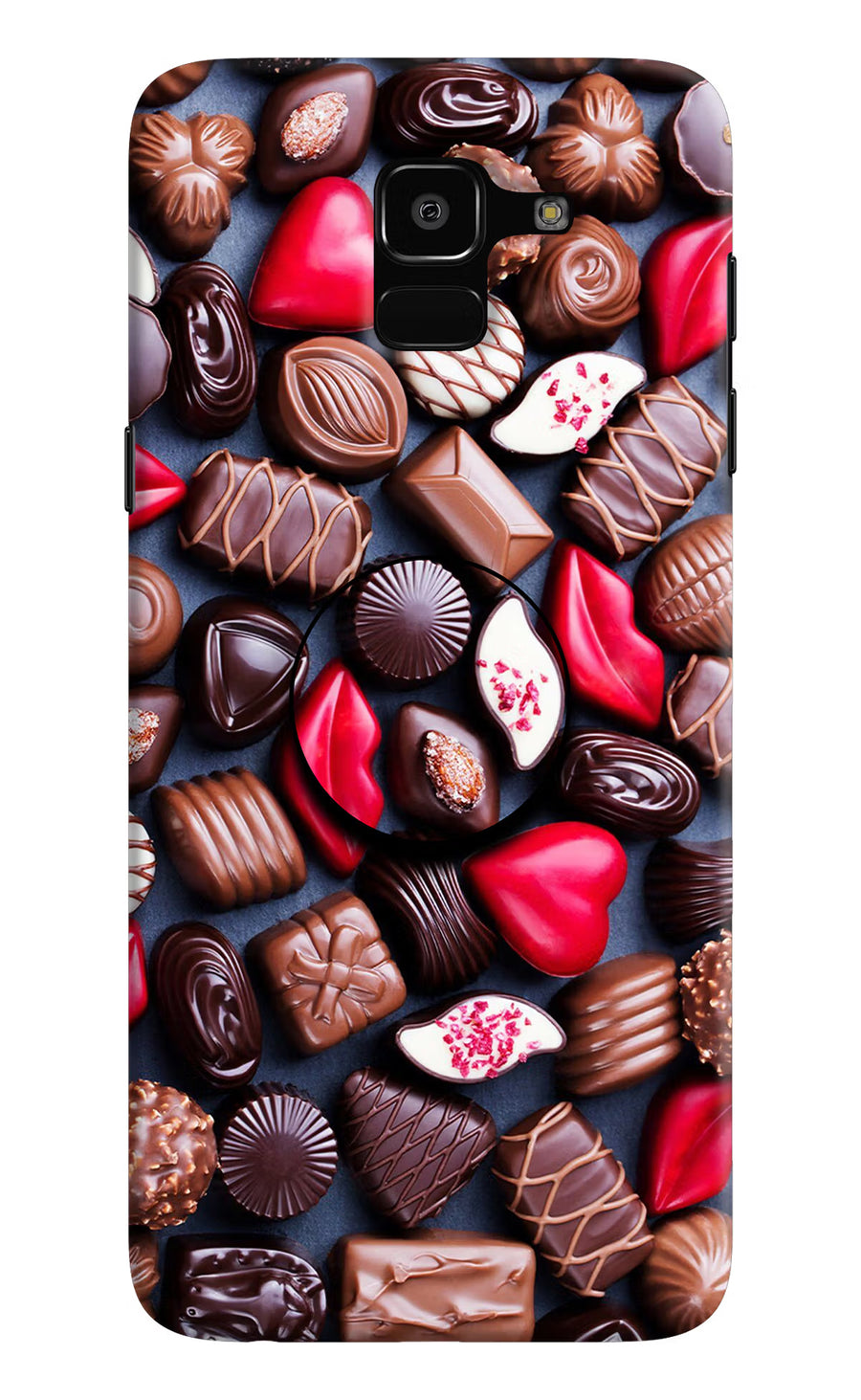 Chocolates Samsung J6 Pop Case, Hard case