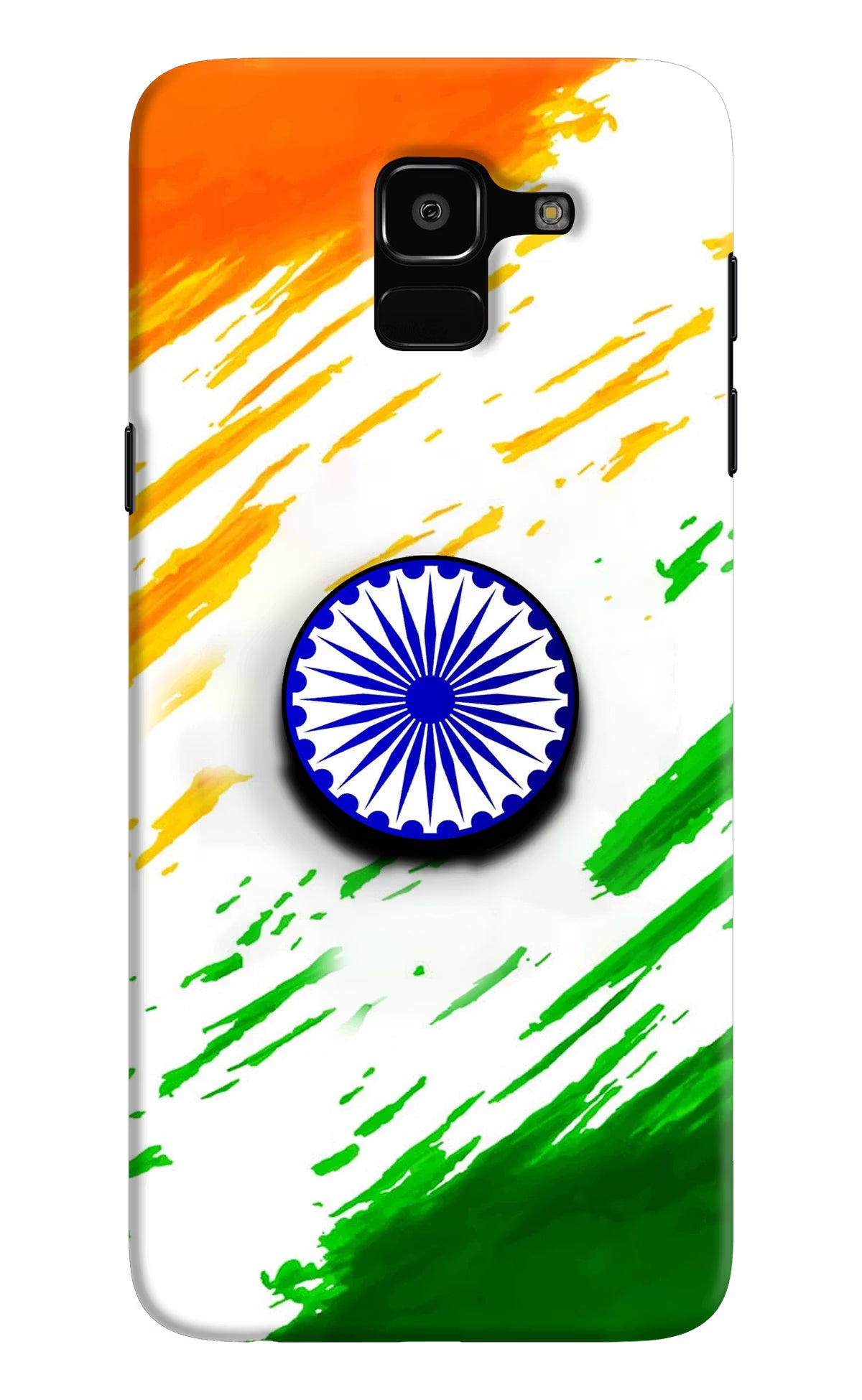Indian Flag Ashoka Chakra Samsung J6 Pop Case by Casekaro