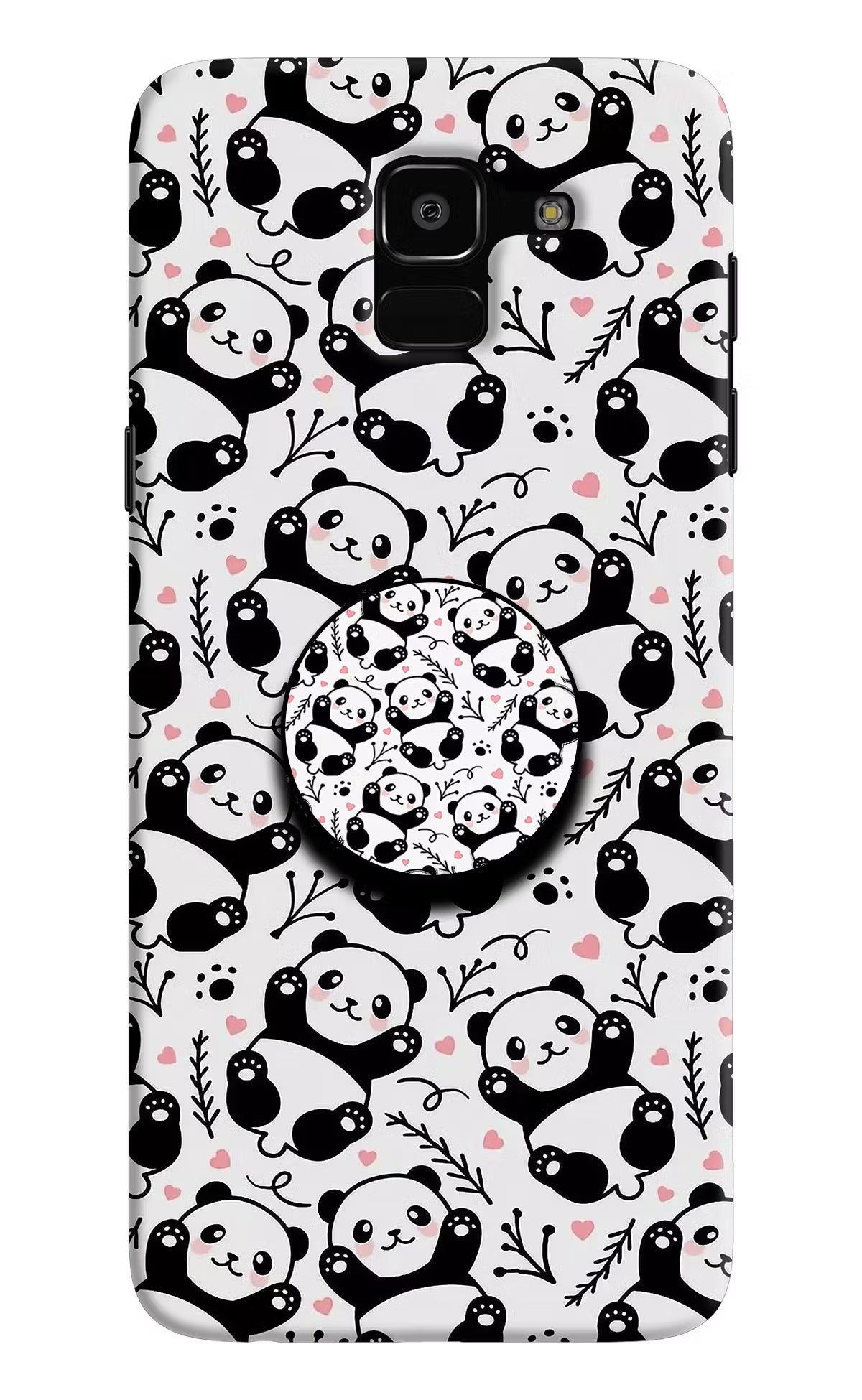 Cute Panda Samsung J6 Pop Case by Casekaro