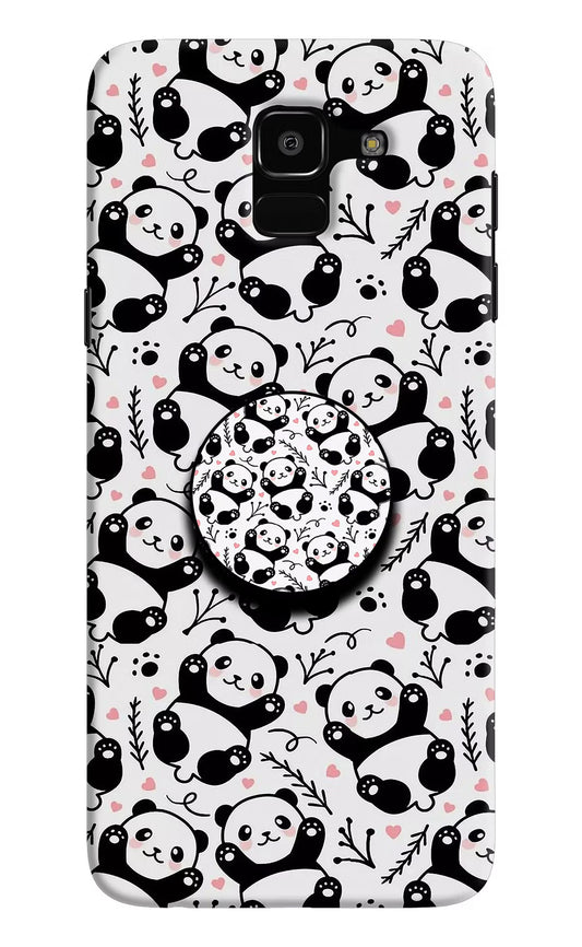 Cute Panda Samsung J6 Pop Case by Casekaro