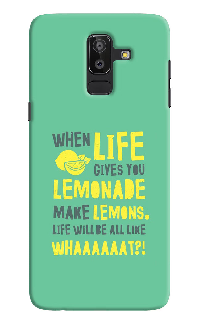 Quote Samsung J8 Hard Case Back Cover by Casekaro