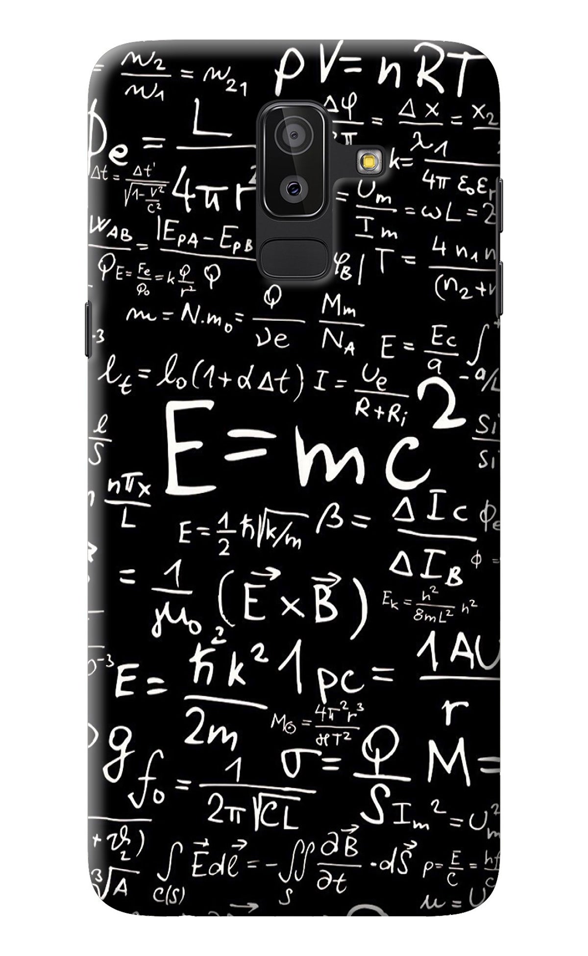 Physics Albert Einstein Formula Samsung J8 Back Cover