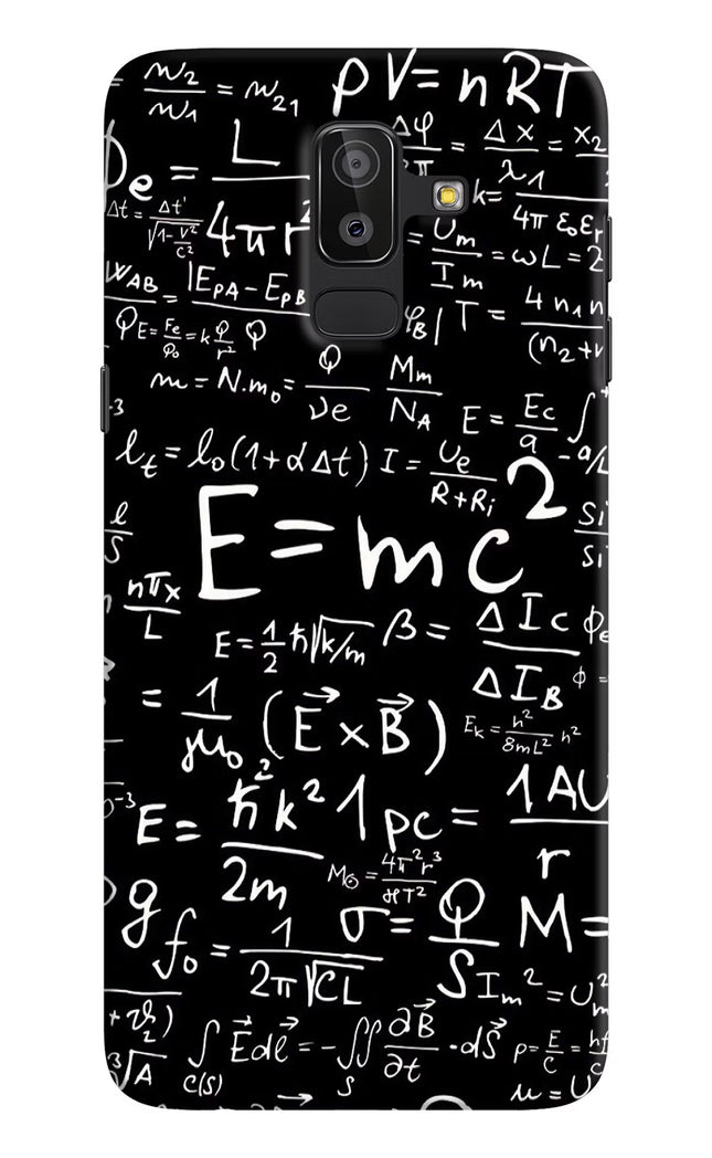Physics Formula Samsung J8 Hard Case Back Cover by Casekaro