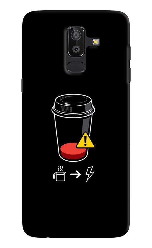 Coffee Samsung J8 Hard Case Back Cover by Casekaro