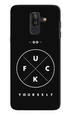 Go Fuck Yourself Samsung J8 Hard Case Back Cover by Casekaro
