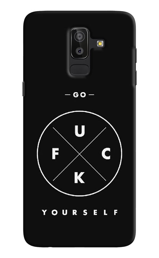 Go Fuck Yourself Samsung J8 Hard Case Back Cover by Casekaro