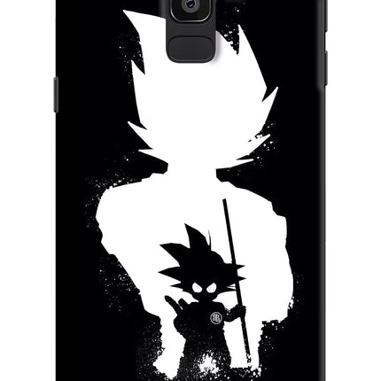 Goku Shadow Samsung J8 Hard Case Back Cover by Casekaro