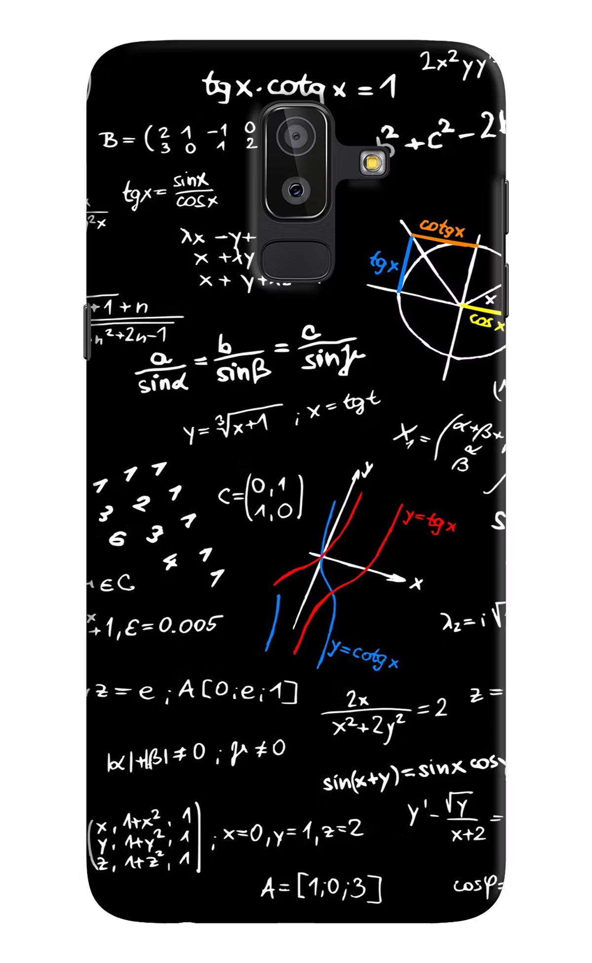 Mathematics Formula Samsung J8 Hard Case Back Cover by Casekaro