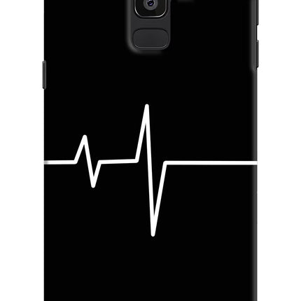 Heart Beats Samsung J8 Hard Case Back Cover by Casekaro