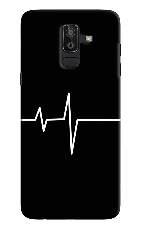 Heart Beats Samsung J8 Hard Case Back Cover by Casekaro