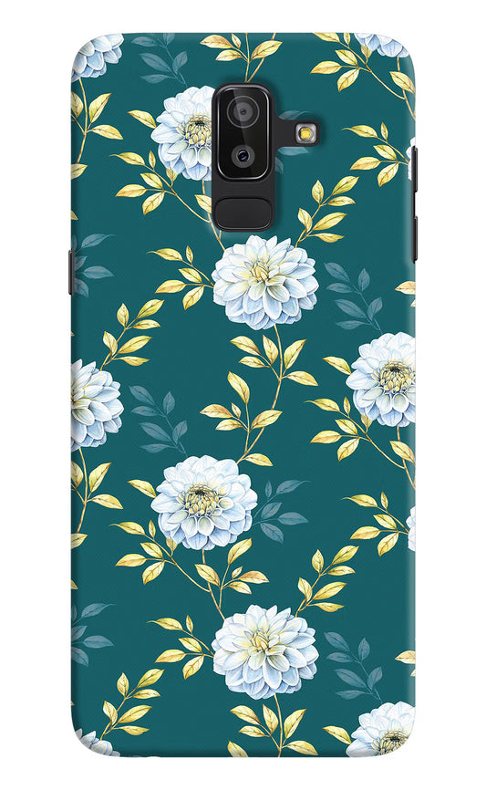 Flowers Samsung J8 Hard Case Back Cover by Casekaro