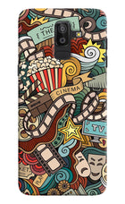Cinema Abstract Samsung J8 Hard Case Back Cover by Casekaro