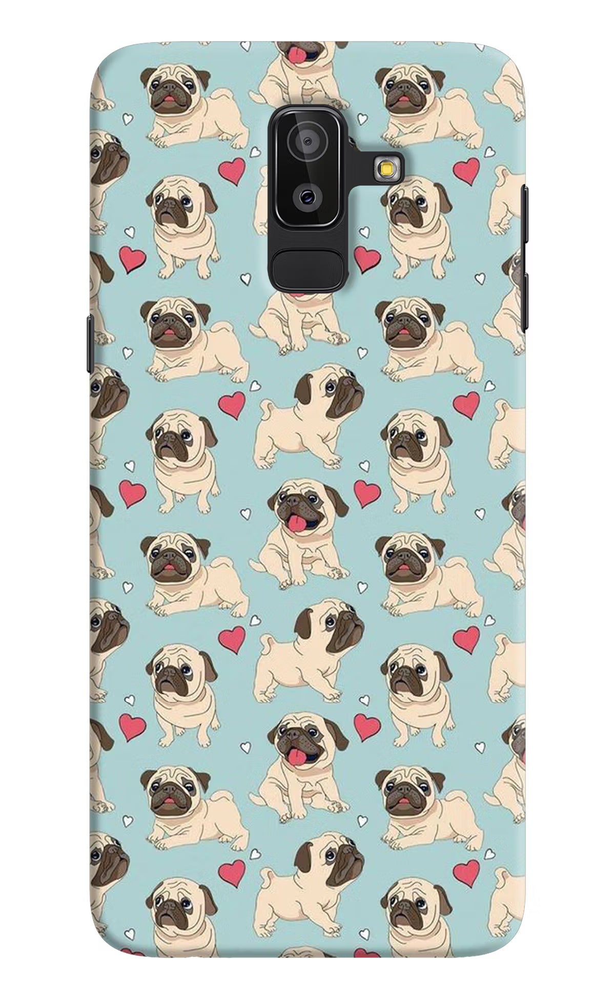 Pug Dog Samsung J8 Hard Case Back Cover by Casekaro