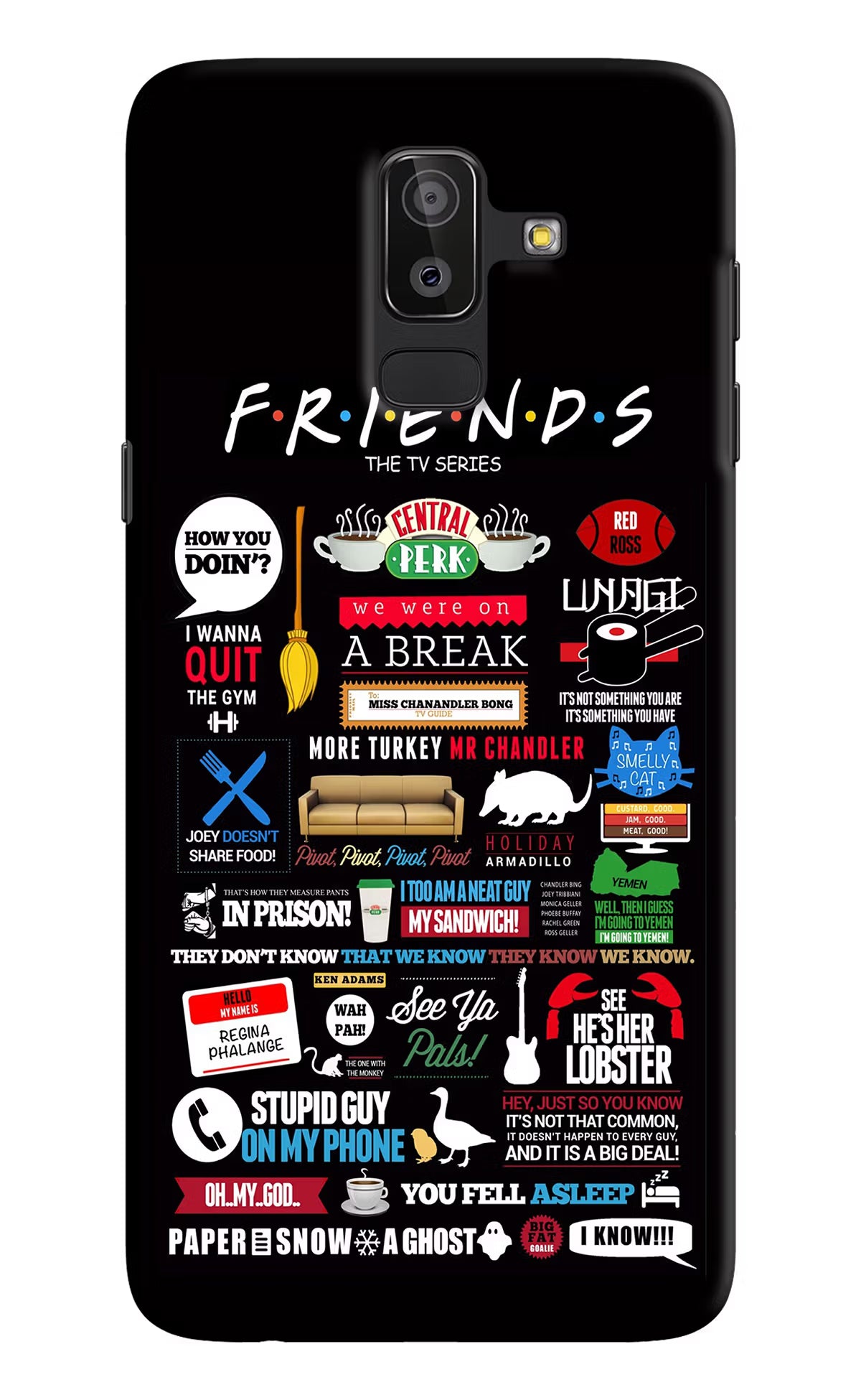 FRIENDS Samsung J8 Hard Case Back Cover by Casekaro