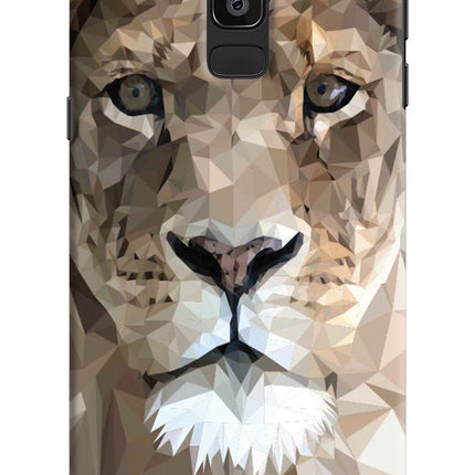 Lion Art Samsung J8 Hard Case Back Cover by Casekaro