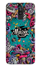 Music Graffiti Samsung J8 Hard Case Back Cover by Casekaro
