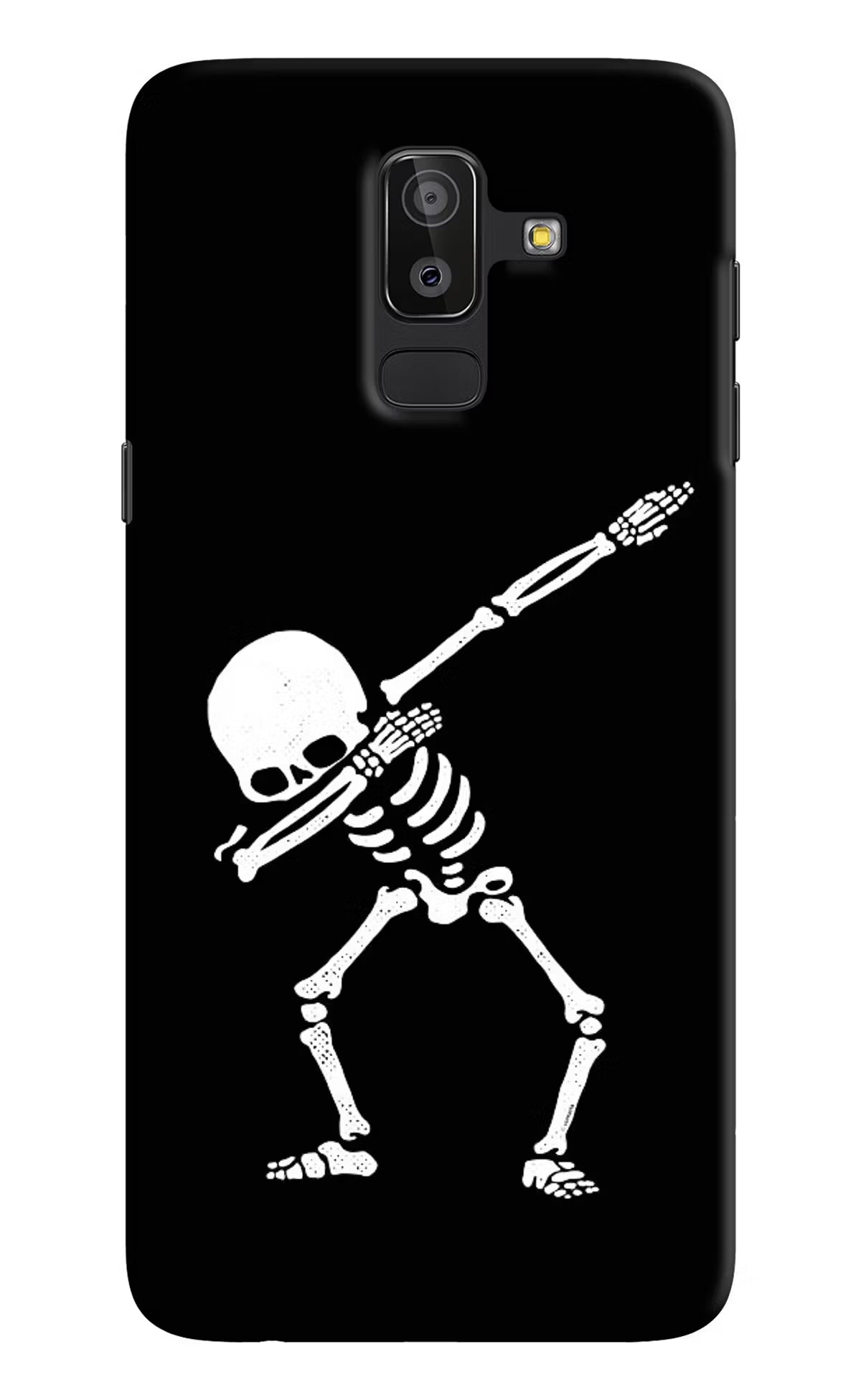 Dabbing Skeleton Art Samsung J8 Hard Case Back Cover by Casekaro