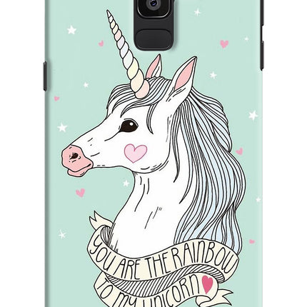 Unicorn Wallpaper Samsung J8 Hard Case Back Cover by Casekaro