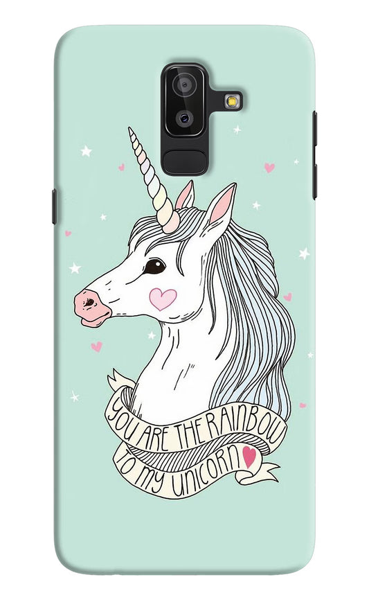 Unicorn Wallpaper Samsung J8 Hard Case Back Cover by Casekaro