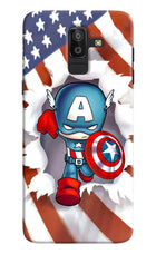Captain America Samsung J8 Hard Case Back Cover by Casekaro