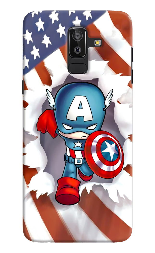 Captain America Samsung J8 Hard Case Back Cover by Casekaro