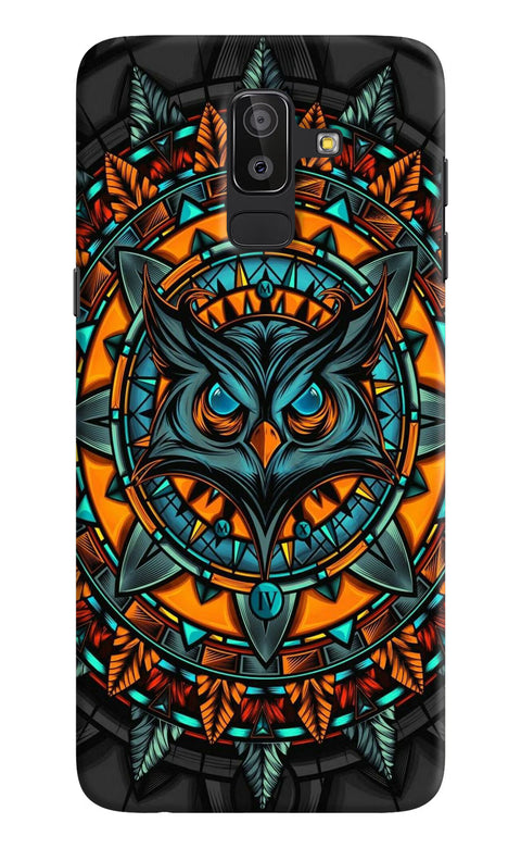 Angry Owl Art Samsung J8 Back Cover