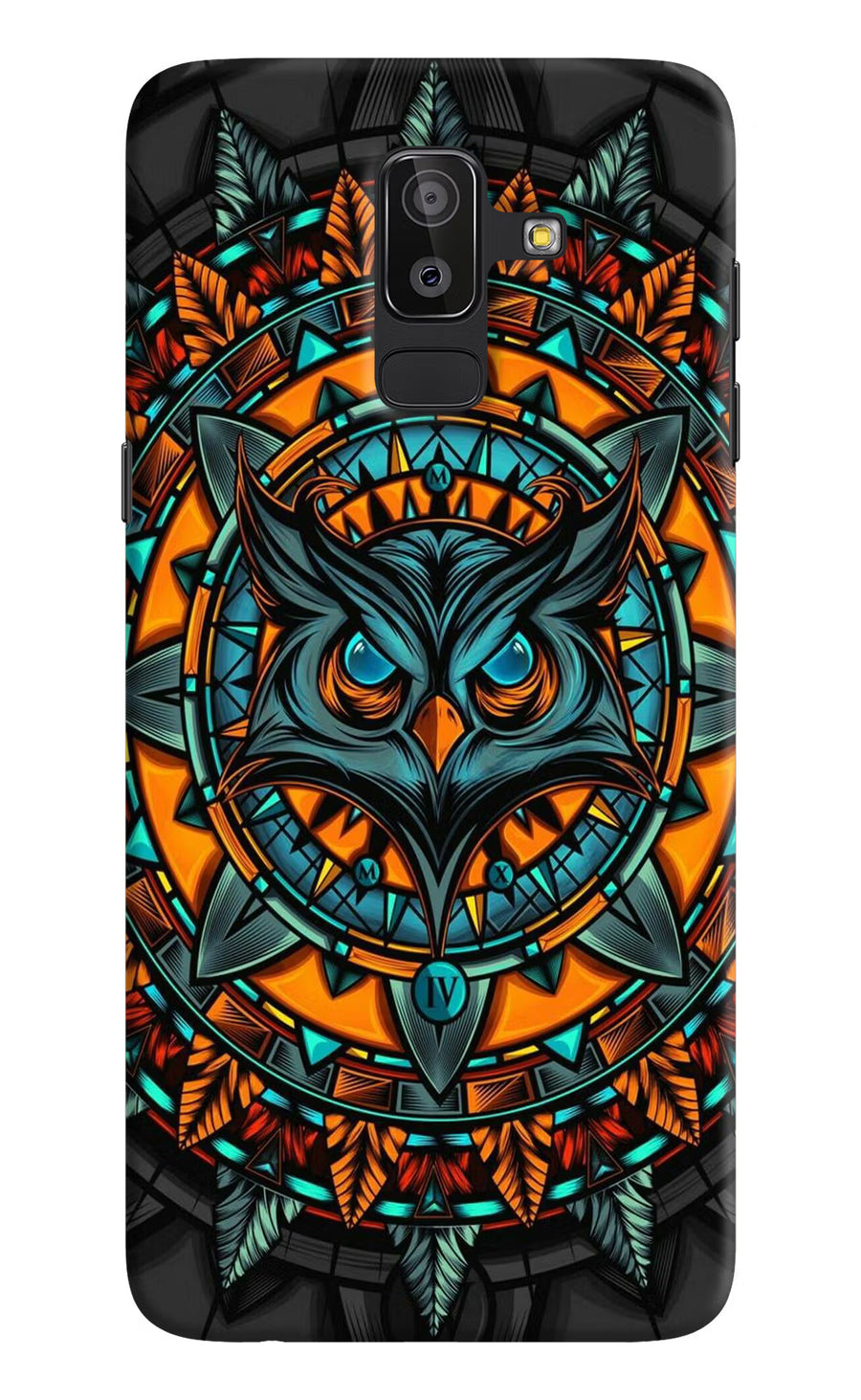 Angry Owl Art Samsung J8 Back Cover, Hard case