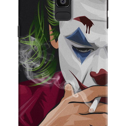Joker Smoking Samsung J8 Hard Case Back Cover by Casekaro