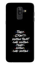 FRIENDS Dialogue Samsung J8 Hard Case Back Cover by Casekaro