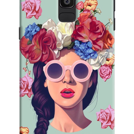 Pretty Girl Samsung J8 Hard Case Back Cover by Casekaro