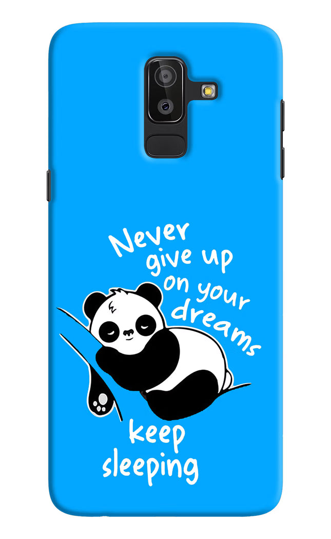 Keep Sleeping Samsung J8 Hard Case Back Cover by Casekaro