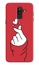 Korean Love Sign Samsung J8 Hard Case Back Cover by Casekaro