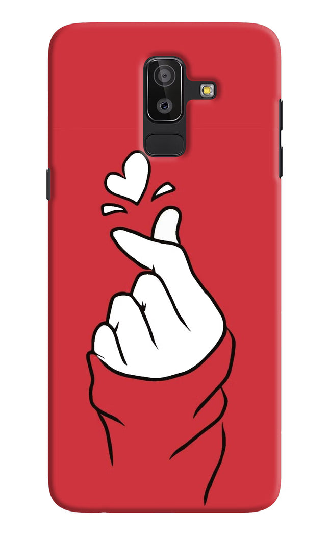 Korean Love Sign Samsung J8 Hard Case Back Cover by Casekaro
