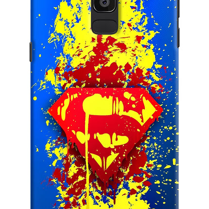 Superman logo Samsung J8 Hard Case Back Cover by Casekaro